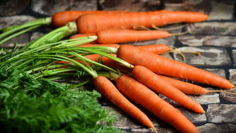 Cenoura: Descubra seu teor surpreendente de vitamina C.